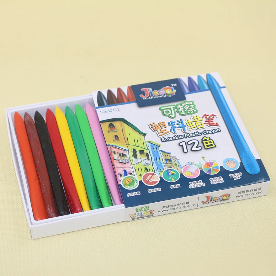 Children Coloring Painting Graffiti Erasable Plastic Crayon