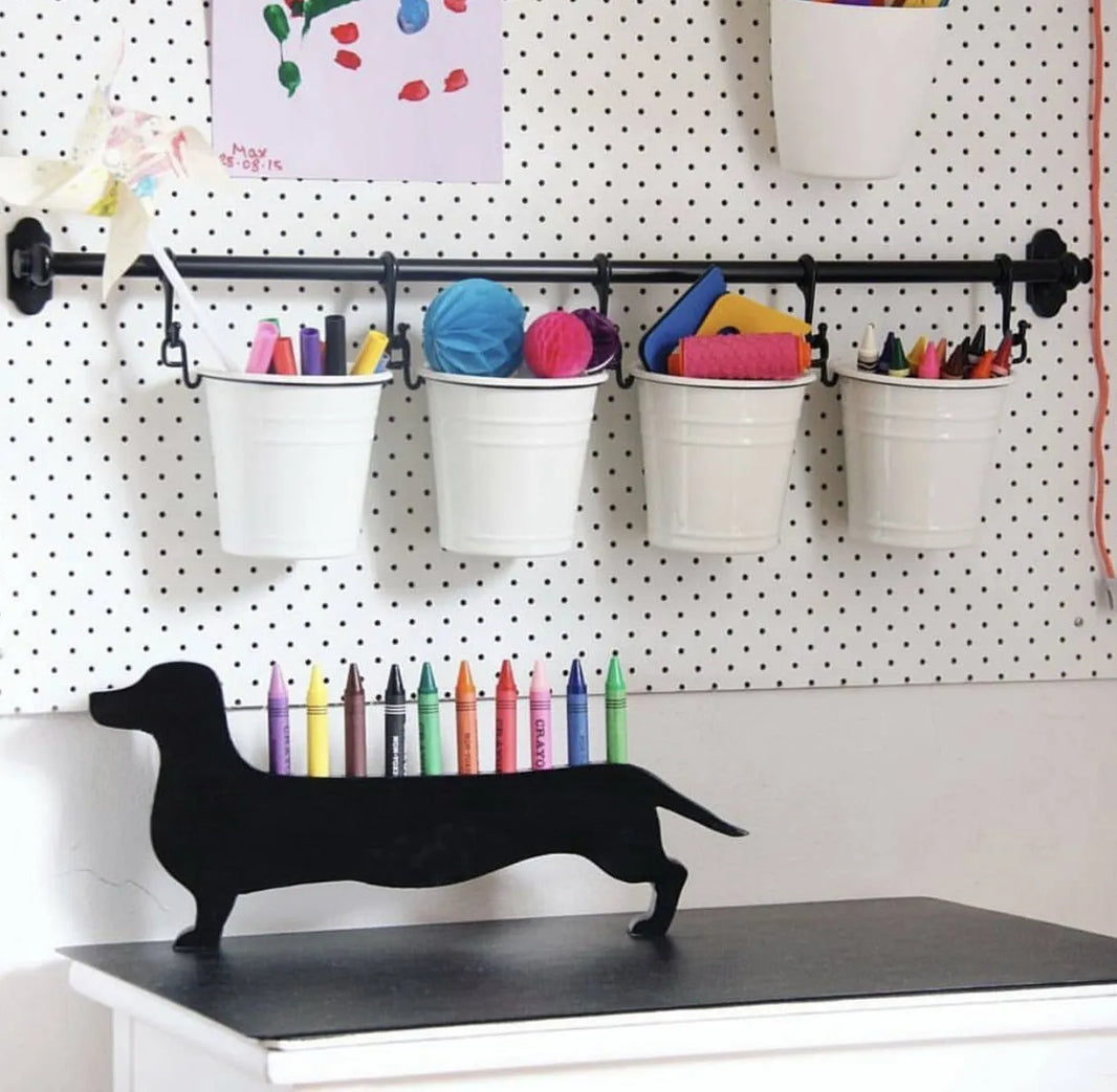 Dachshund Crayon Storage Ornaments