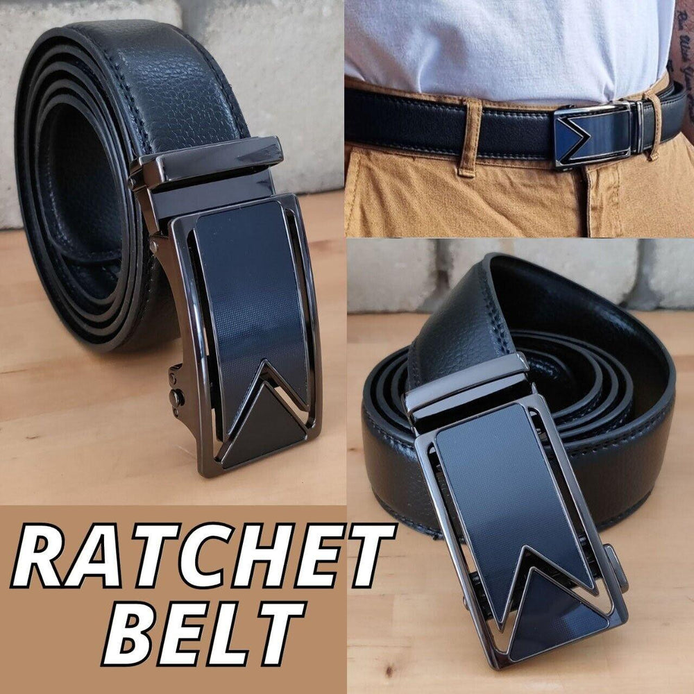 Men's Ratchet Belt Leather Mens Belt With Slide Buckle Ratchet Belts For Men USA - EX-STOCK CANADA