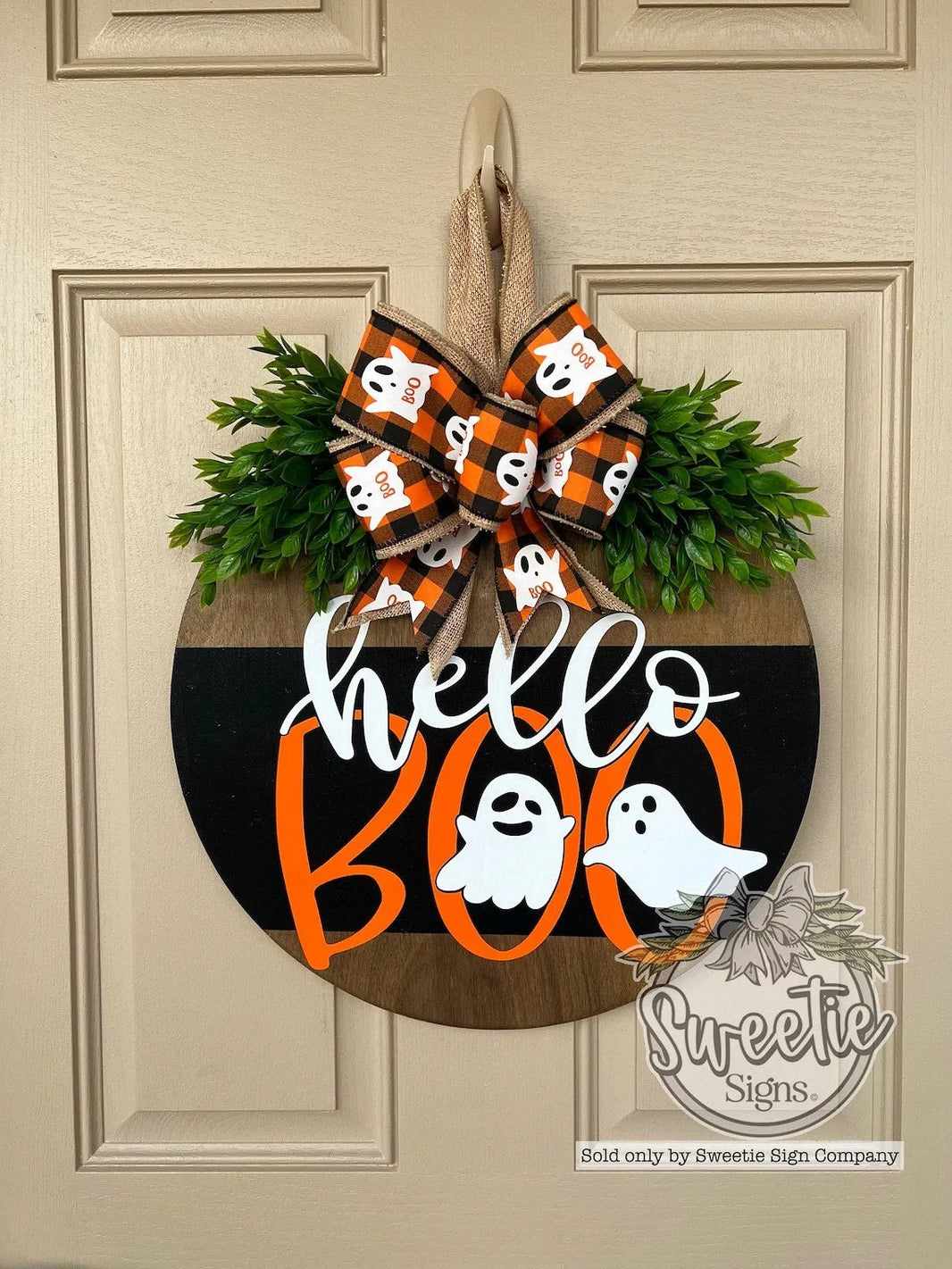 Buy New Halloween White Ghost BOO Doorplate Decoration Pendant