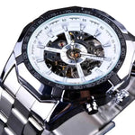 Forsining Watch Men's Fashion Casual Classic Popular Waterproof Manual Mechanical Watch