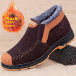 Men's Traditional Cotton Shoes Warm With Velvet Winter Boot