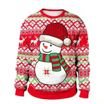 Autumn Winter Fashion Ugly Christmas Sweater Santa Elf Funny Pullover Womens Mens Print Sweaters Tops Clothing