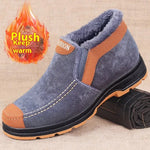 Men's Traditional Cotton Shoes Warm With Velvet Winter Boot