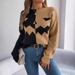 Halloween Women Knitted Long sleeve Pullover Sweater Casual winter tops women