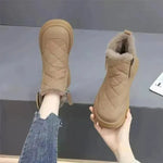 Snow Boots For Women Winter New Fleece-lined Thickened Northeast China Cotton Shoes Waterproof Non-slip Warm