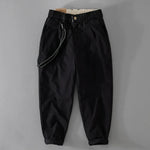 Men's Mid waist Loose Casual Chinos Pant trouser