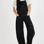 Casual  Loose Denim Overalls Street Jeans Jumper Pant Denim Jumper for Women