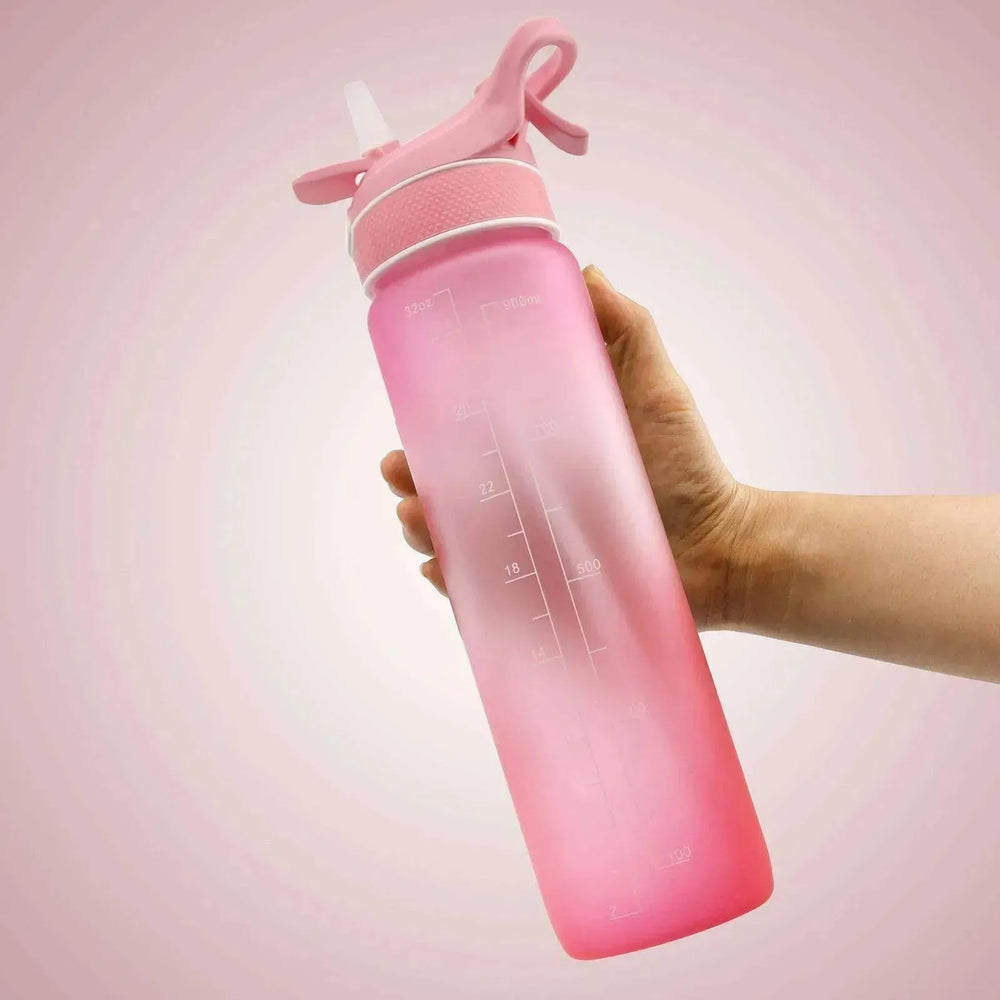 1000ML Plastic Spray Water Bottle perfect for sports & outdoor activities - EX-STOCK CANADA