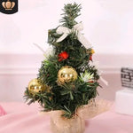 Ornamentos de Navidad Árbol de 20 cm Mini decoración de Navidad Tree Día de Navidad Decoración Mall Ornamentos de escritorio