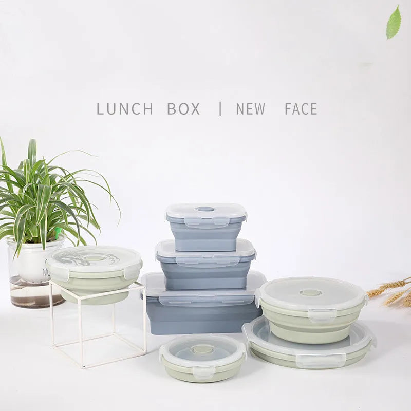 Silicone lunch containers