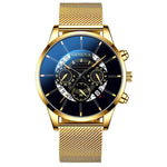 Alloy mesh calendar watch