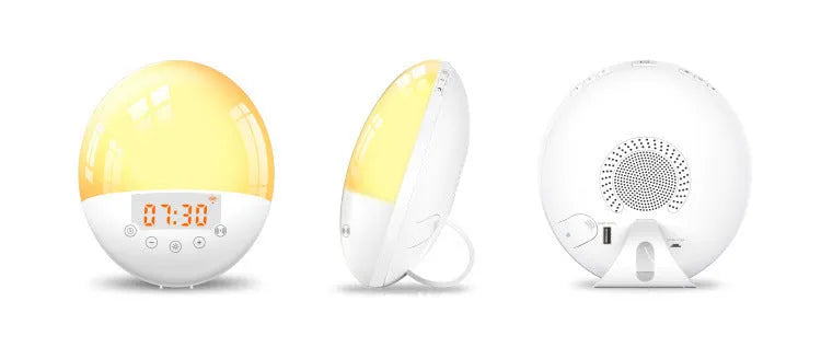 Wifi voice control smart wake-up light alarm clock