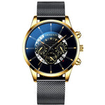 Alloy mesh calendar watch