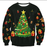 UGLY CHRISTMAS SWEATER Vacation Santa Elf Funny Womens Men Sweaters Tops Autumn Winter Clothing