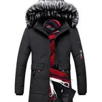 Fur Collar Hoodie Winter Parka Jacket for men