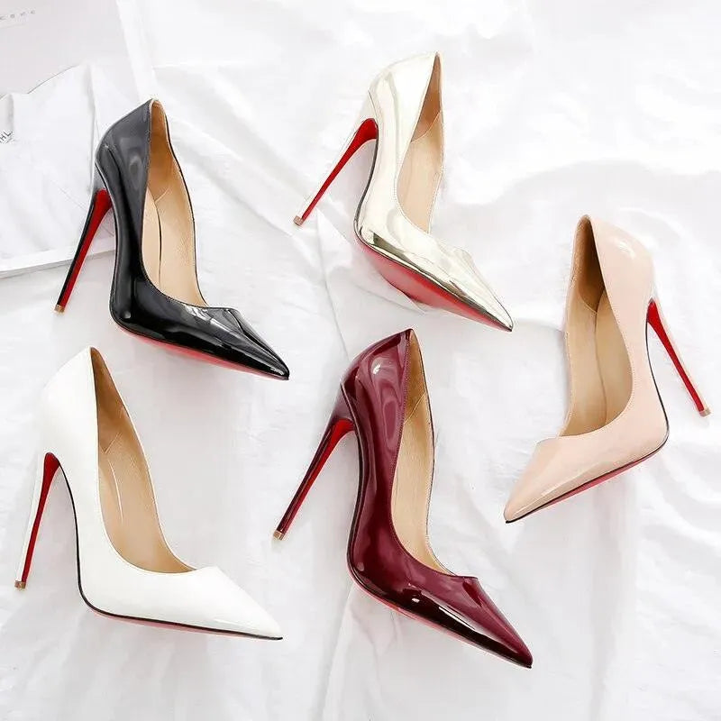 12cm high heels pointed toe stiletto shoes - EX-STOCK CANADA