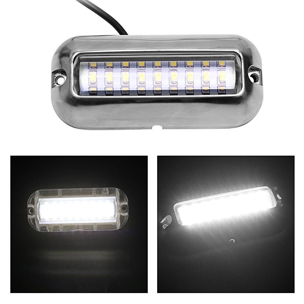 12V led 27 LED marine stainless steel lamp With extension Cable - EX-STOCK CANADA