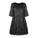 Elegant ladies Sequined Short Mini Skater Dress