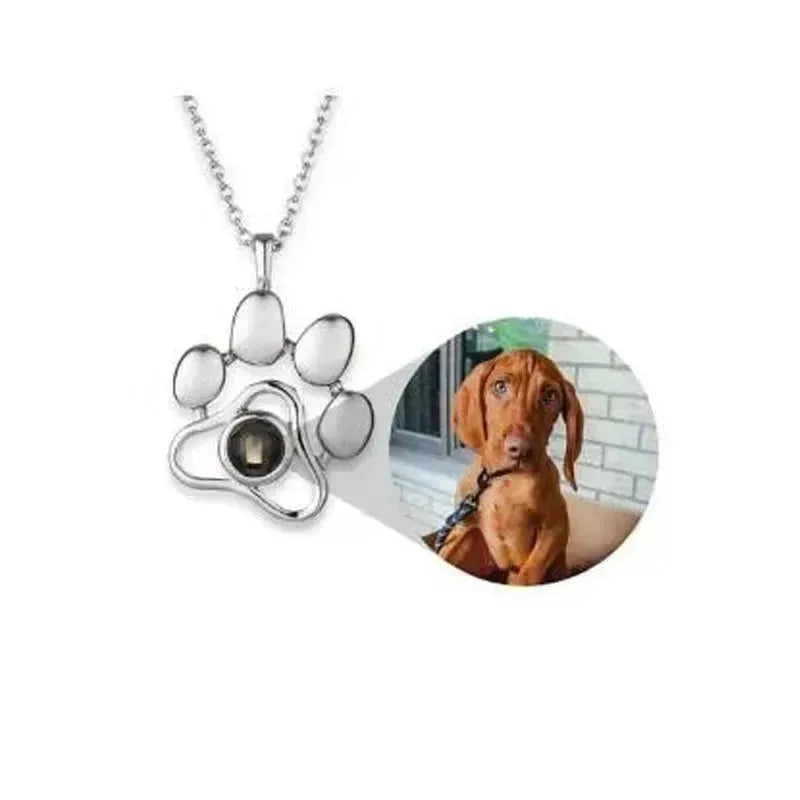 Collier de projection personnalisé personnalisé personnalisé mignon PAW PAW