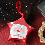 Christmas Gift Boxes Santa Claus Candy Box Star Shape Merry Christmas Boxes Bags for Home New Year Xmas Decor Kids Gifts