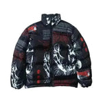 Mens puffer coat Winter pocket jacket  hooded puffer jacket