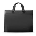 Men's Business Handheld Notebook Computer Best Leather Black Briefcase