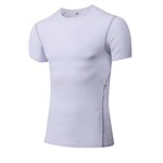 Solid color quick-drying bottoming short sleeve fitness t-shirt top