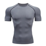 Solid color quick-drying bottoming short sleeve fitness t-shirt top