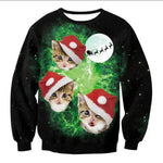 UGLY CHRISTMAS SWEATER Vacation Santa Elf Funny Womens Men Sweaters Tops Autumn Winter Clothing