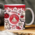 Taza de café de cerámica de calabaza de Halloween