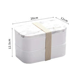 Double Layer Bento Box Japanese lunch Box for Kids Preschool Kindergarten Lunch Box