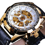 Forsining Watch Men's Fashion Casual Classic Popular Waterproof Manual Mechanical Watch