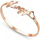 Customized Name Bracelet Personalized Custom Bangles Stainless Steel Jewelry - EX-STOCK CANADA