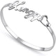 Customized Name Bracelet Personalized Custom Bangles Stainless Steel Jewelry - EX-STOCK CANADA