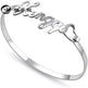 Customized Name Bracelet Personalized Custom Bangles Stainless Steel Jewelry - EX-STOCK CANADA