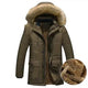 Thick Parka Men Winter Jacket Faux Fur Hoodie Collar