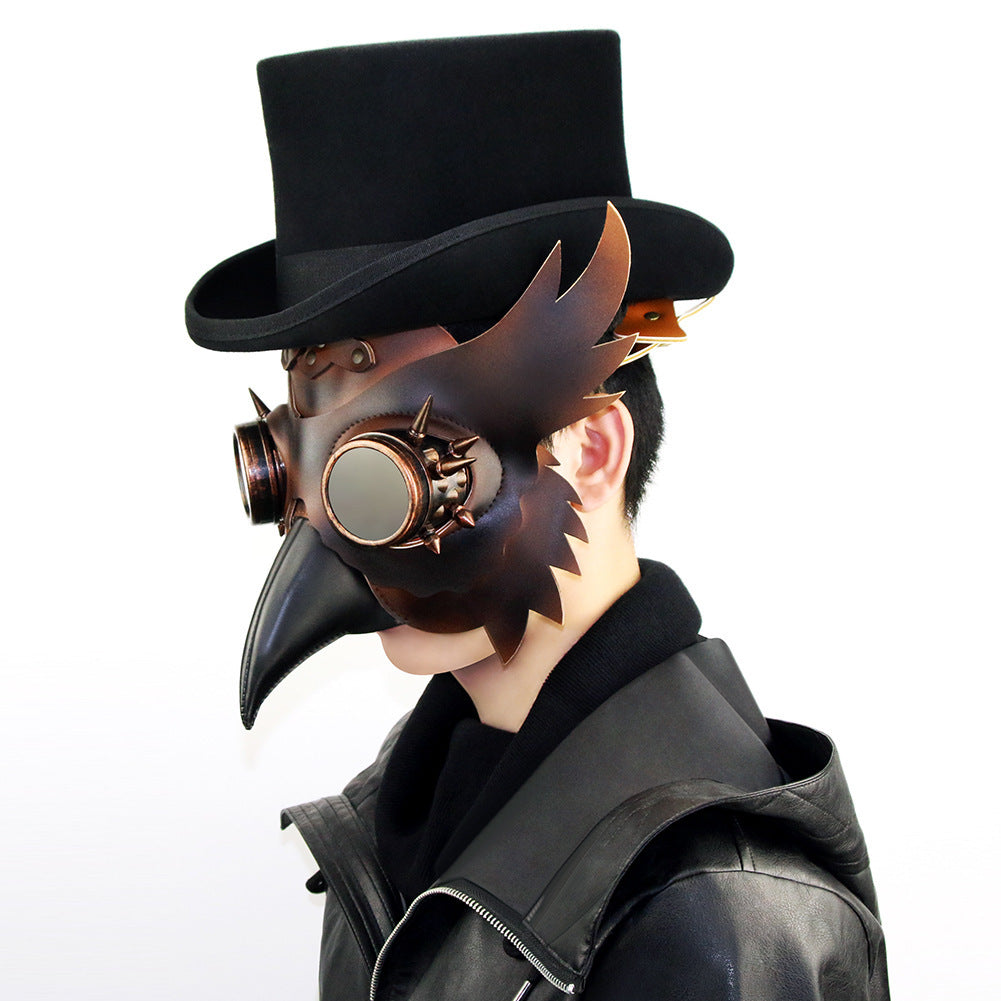 Steampunk Plague Dr Maschera del becco di peste medievale Black Plague Doctor