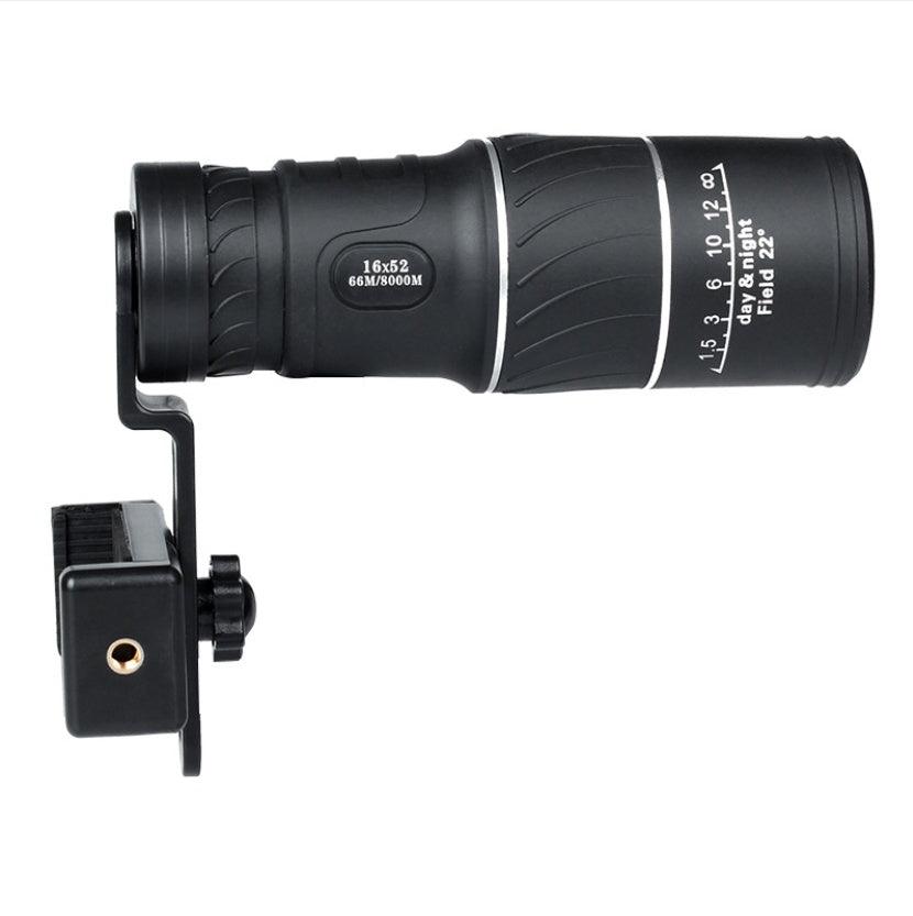 16X52 Dual Focus Zoom Optics Night Vision Best Monocular High Definition Telescope for Adults - EX-STOCK CANADA
