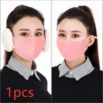 Winter detachable two-in-one warm mask earmuffs