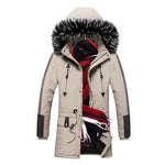 Fur Collar Hoodie Winter Parka Jacket for men