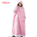 Fleece Oversized Hoodie Blanket Winter Warm Home Clothes Women Men Oversized Pullover With Pockets