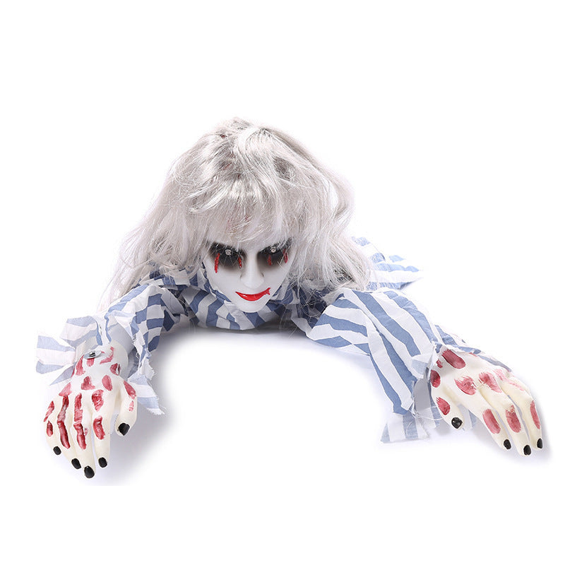 Kids Halloween female ghost toy Scary crawling ghost toy for children