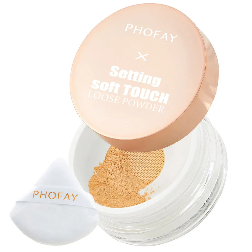 PHOFAY Soft Touch Loose Setting Powder Smooth Long Lasting Makeup