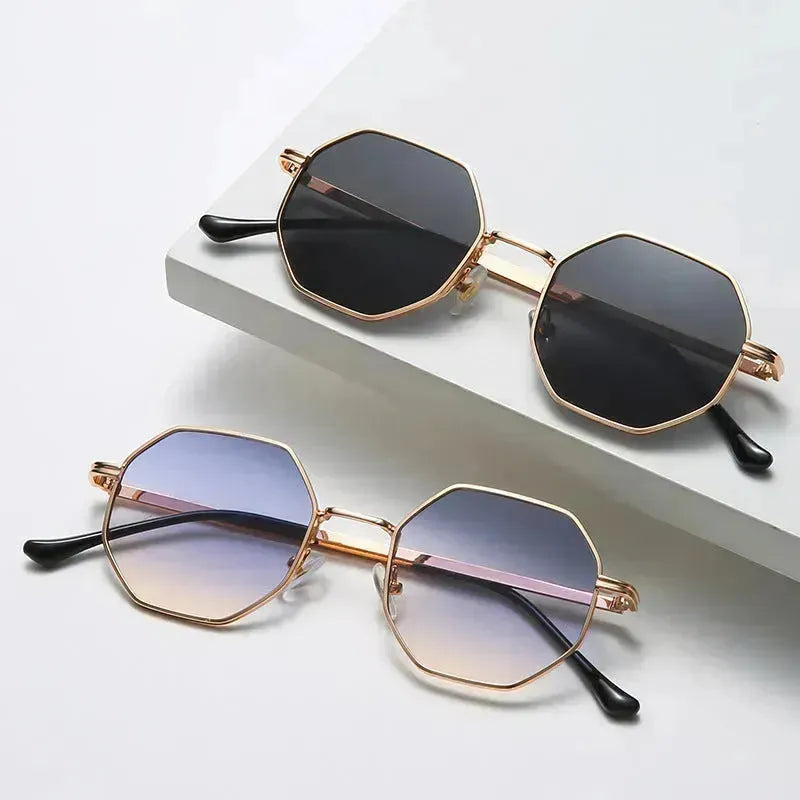 Metal Polygonal Sunglasses for Men Polarized Sunglasses for Men