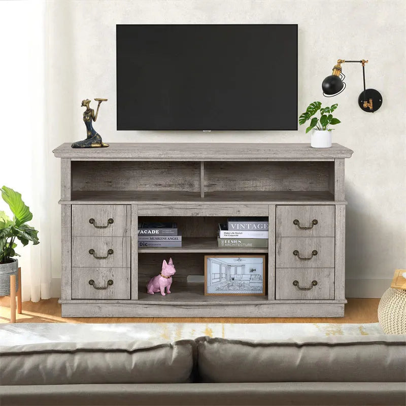 Living Room Farmhouse Wooden TV Console