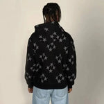 Fall Winter street Hip pop Unsex zip-up Hoodie Cardigan Outwear