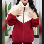 Chaqueta de lana de moda de moda cría de invierno espesado