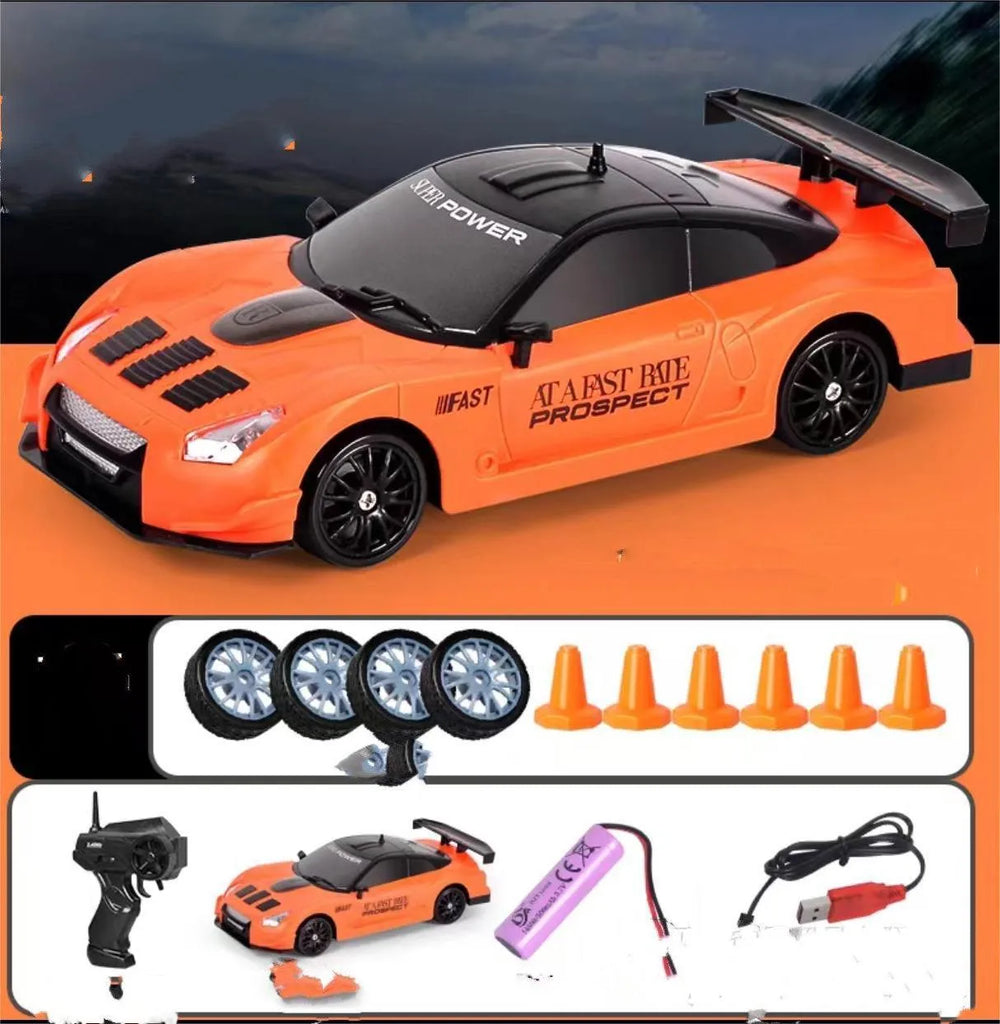 2.4G Drift Rc Car 4WD RC Drift Car Toy Remote Control GTR Model AE86 Vehicle Car RC Racing Car Toy For Children Christmas Gifts - EX-STOCK CANADA