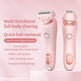 2 In 1 Hair Removal Epilator USB Rechargeable Trimmer Women Body Razor Face Leg Armpit Bikini Hand Pubic Shaver Hair Remover - EX-STOCK CANADA